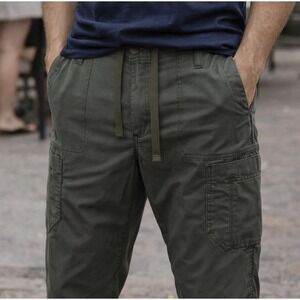 Carhartt Mens XL Boot Cut 8 Pocket Cargo Scrub Pant C54108 Olive Green 40x30